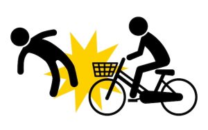 自転車事故のイラスト