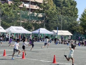 茅ヶ崎市まちぢから協議会鶴嶺地区運動会縄跳びリレー