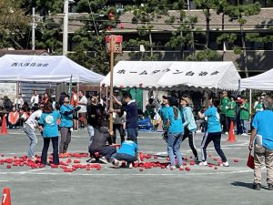 茅ヶ崎市まちぢから協議会鶴嶺地区運動会玉入れ